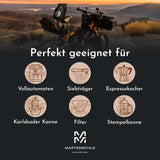 Espressobønner Martermühle Bike 500g Stærk | Arabica/Robusta | Smag: Macadamianødder, mælkechokolade | Let ristede hele espressobønner, lav syre