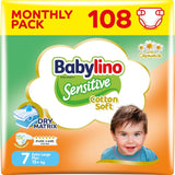 Bleer til sensitive babyer, str. 6, ekstra stor (13-18 kg), 114 bleer