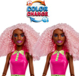 Barbie Pop Reveal Bubble Tea-dukke og tilbehør, duftende Berry Bliss-modedukke med kæledyr, 8 overraskelser, inkluderer farveskifter, opbevaringskop, HTJ20
