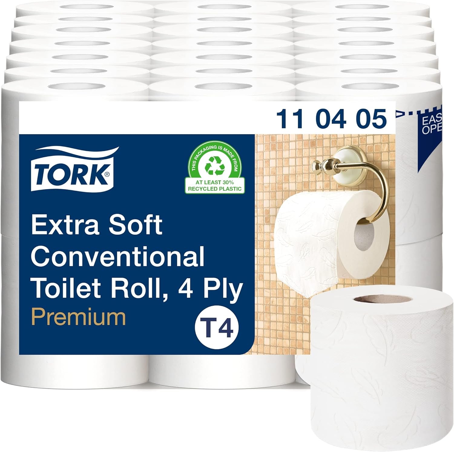 Toiletpapir Tork Small Roll White T4, Advanced, 2-lags, 48 ​​× 200 ark, 472161