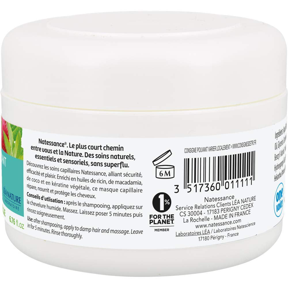 Mask Sublimateur à l'Huile de Ricin et Kératine Végétale 200 ml Hårmaske Naty Shop