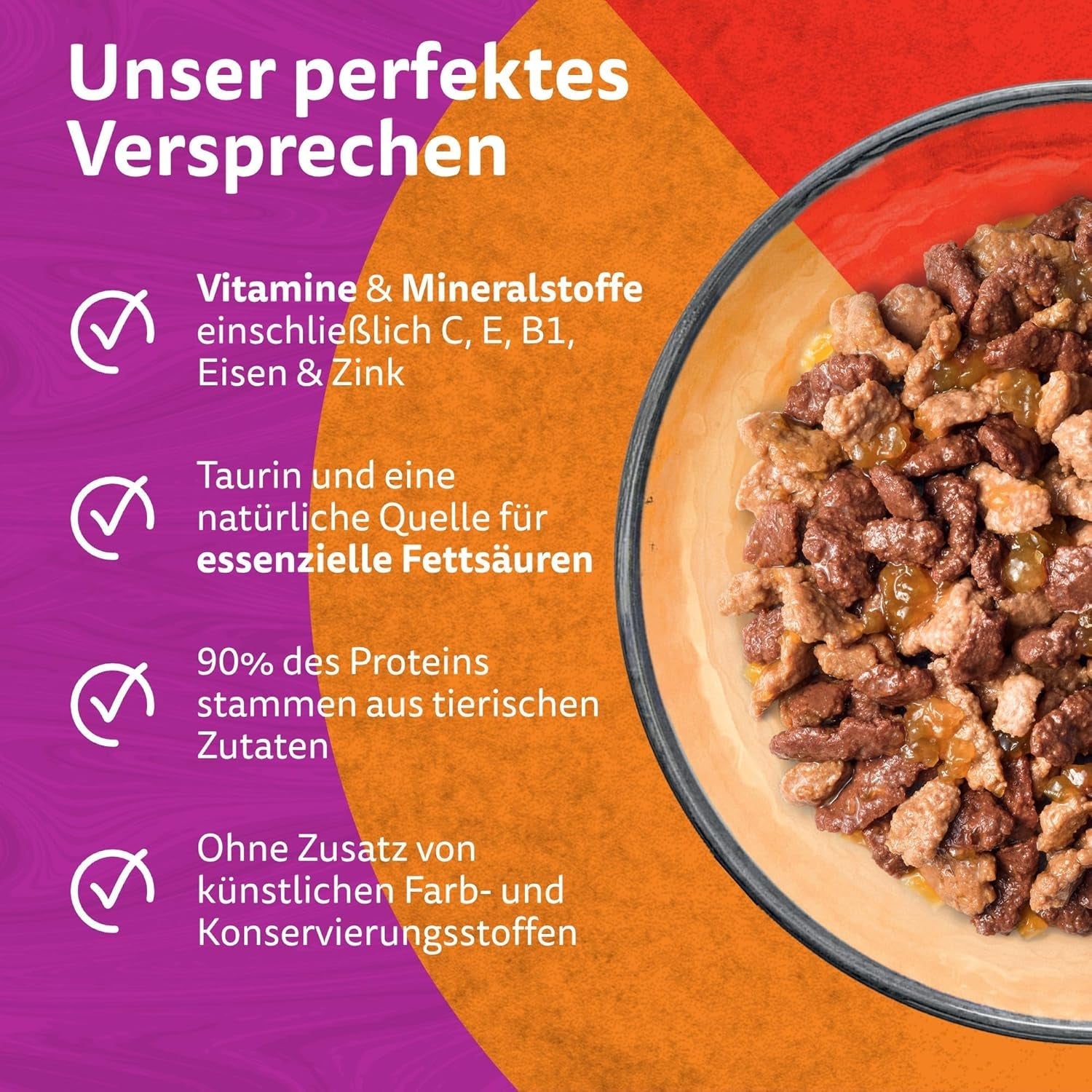 WHISKAS Duo-poser til vådfoderportioner, multipakke, klassisk kombination i gelé, 12 x 85 g