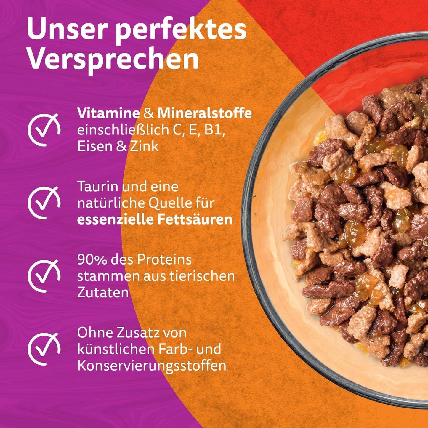 WHISKAS Duo-poser til vådfoderportioner, multipakke, klassisk kombination i gelé, 12 x 85 g
