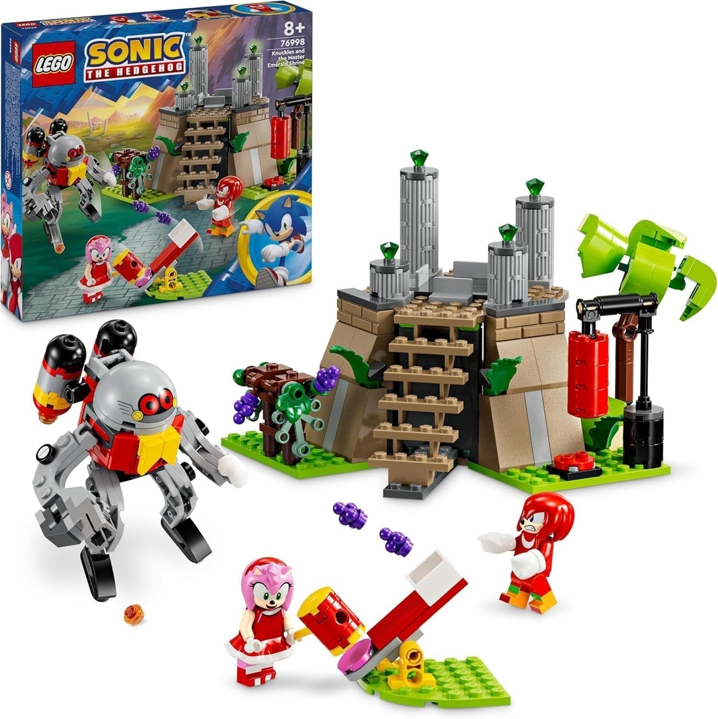 LEGO Sonic the Hedgehog Knuckles And The Shrine Of Master Emerald Samlet legetøj Gamer Gave Adventure Byggesæt til drenge og piger 8 år gammel 76998 Byggesæt Besuche den LEGO-Store Standardtitel