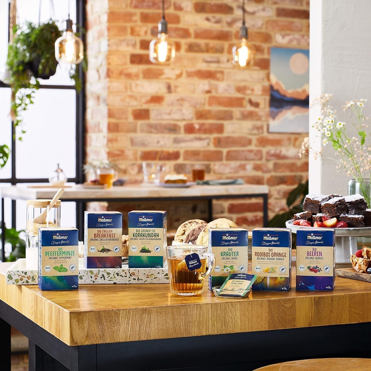 Meßmer Classic Moments Bio Earl Grey | 100% økologisk | Sort te 18 teposer