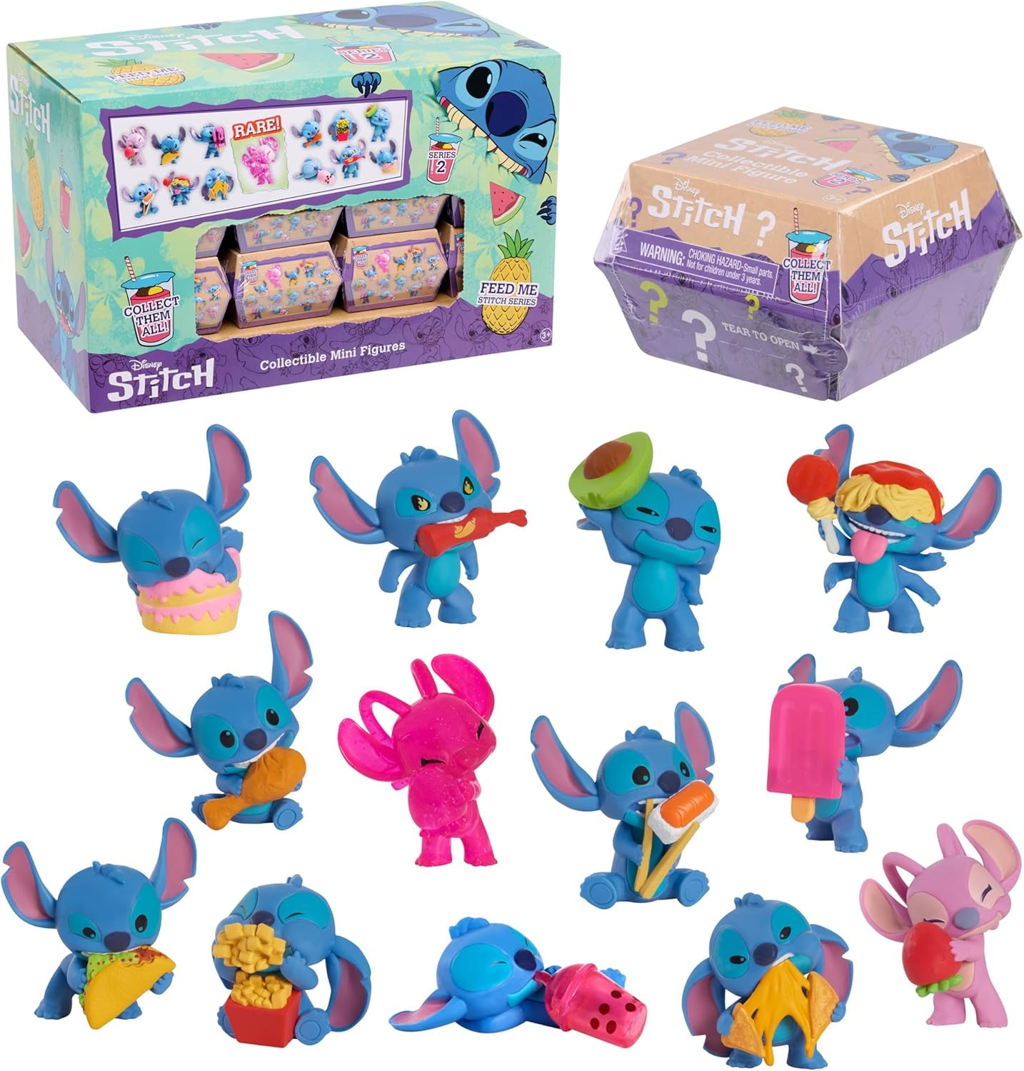 Bare leg Disney Stitch Samlerobjekt Minifigurer Surprise Pack 5 cm Store samleobjekter Stilarter kan variere Legetøj til børn 3+ actionfigurer Naty Shop Single
