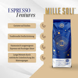 Caffè Espresso - Espressobohnen 1 kg - Traditionel Dreifachröstung In Handarbeit - Premium Kaffeebohnen mit perfekter Crema og besons säurearm for Fuldautomat og Siebträger