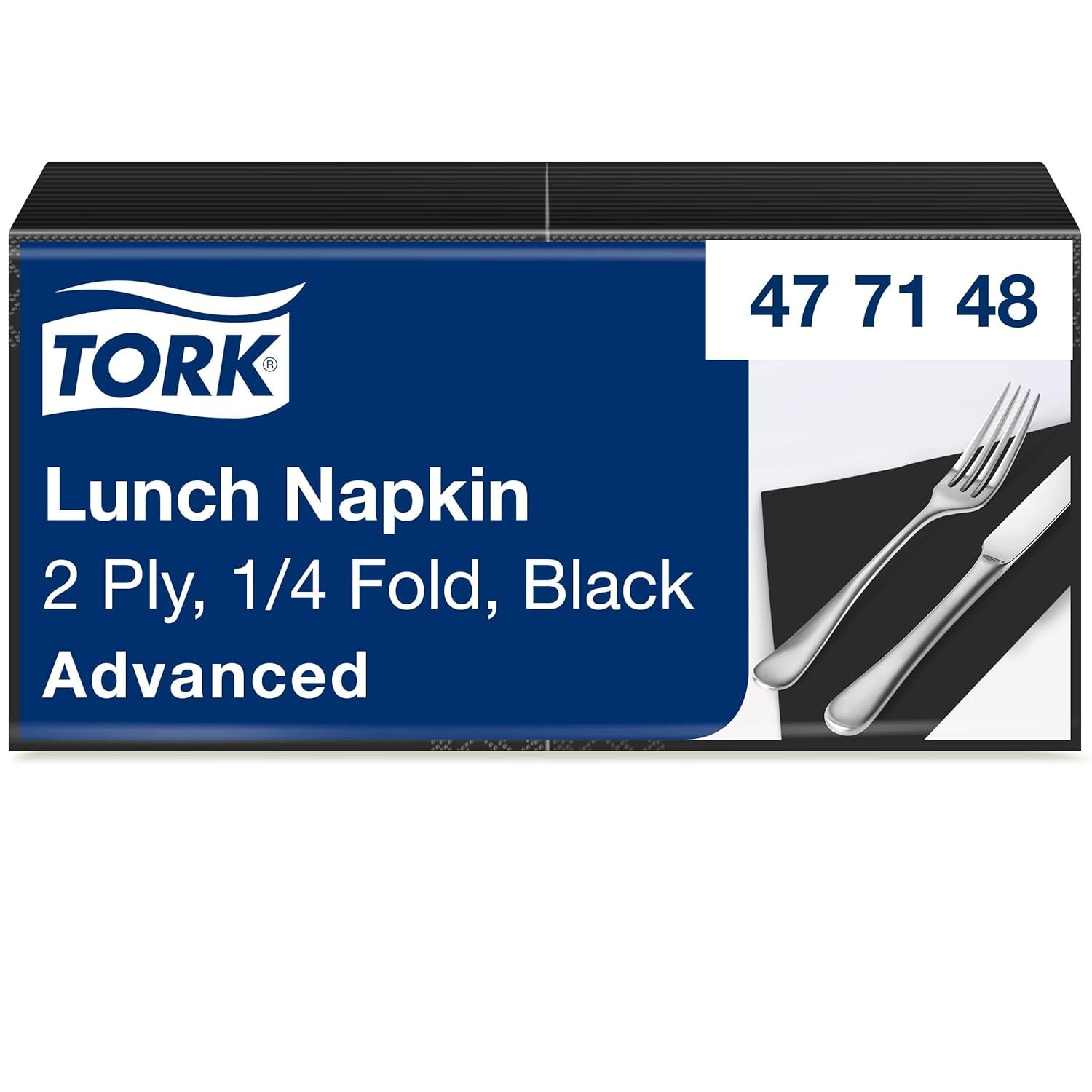 Tork 477840 Lime frokostservietter / 2-lags servietter til små måltider eller snacks / Avanceret kvalitet / 10 X 200 (2000) Papirservietter / 32,6 X 33 cm (L X B) / 1/4 fold