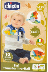 Chicco 2 i 1 babys første kreative bold - Eco+ 12-36 måneder Babylegetøj Naty Shop