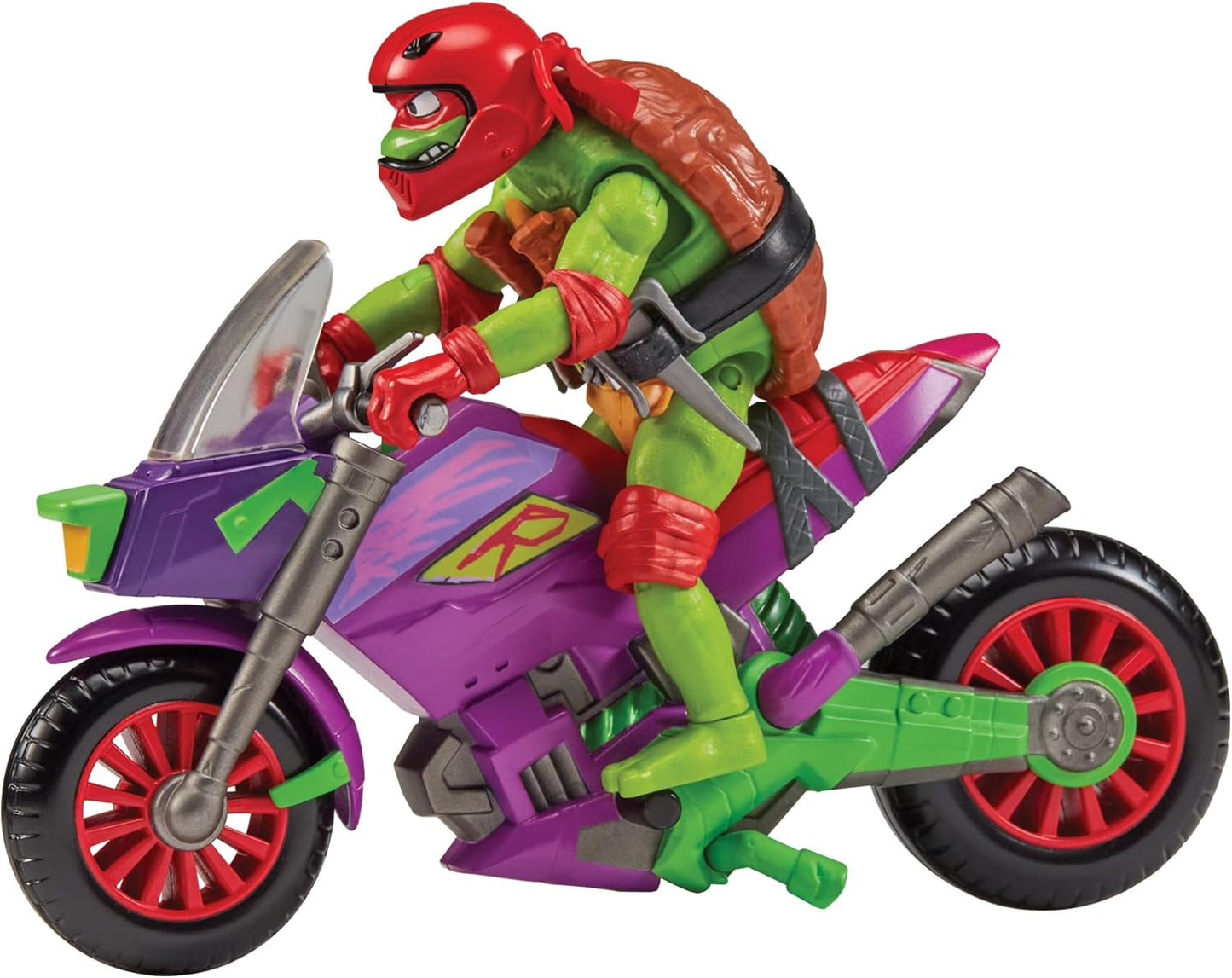 TEENAGE MUTANT NINJA Turtles - Base Figur Ray Filet Action figurer Naty Shop Purple Dragon Cycle med Raph