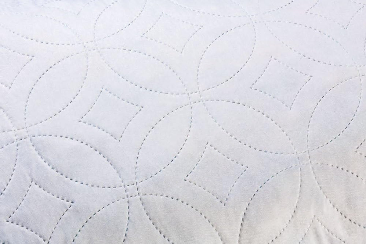 V.I.P. Meget vigtig pude V.I.P. Memory Flake Pude Hvid Pude 45 X 75 cm Polyester Quiltet Betræk Super åndbar Blød Made in Italy Naty Shop Standard Puder