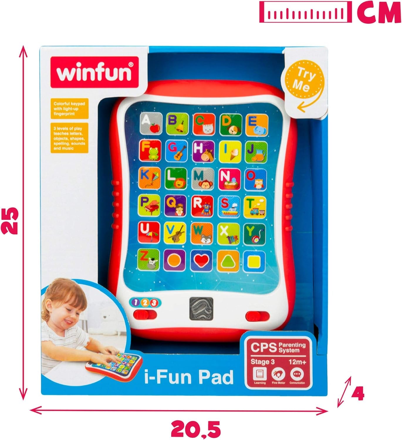winfun ColorBaby 44256 Læringsbakke med lys og lyd Babylegetøj Naty Shop