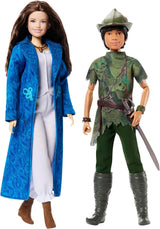 DISNEY Peter Pan og Wendy - poserbare figurer med typiske kostumer og aftageligt tilbehør, bukser i blødt materiale, til genskabelse af yndlingsscener eller kreativ leg, til børn fra 3 år og opefter, HNY36