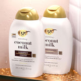 Shampoo med kokosmælk OGX (385 ml), fugtgivende effekt Bruser og bad Naty Shop
