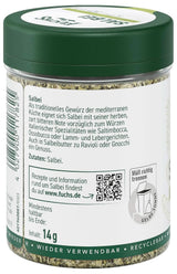 Fuchs, salvie, sur note, delikat bitter til ravioli eller gnocchi, 14 gram krydderier Naty Shop