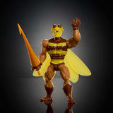 Masters of the Universe Origins Action Figur Buzz-Off fra tegneseriekollektionen, ca. 14 cm høj, fra 1980'ernes TV, Bee Leader med vinger og briller med spyd, JBM88 Actionfigurer Naty Shop