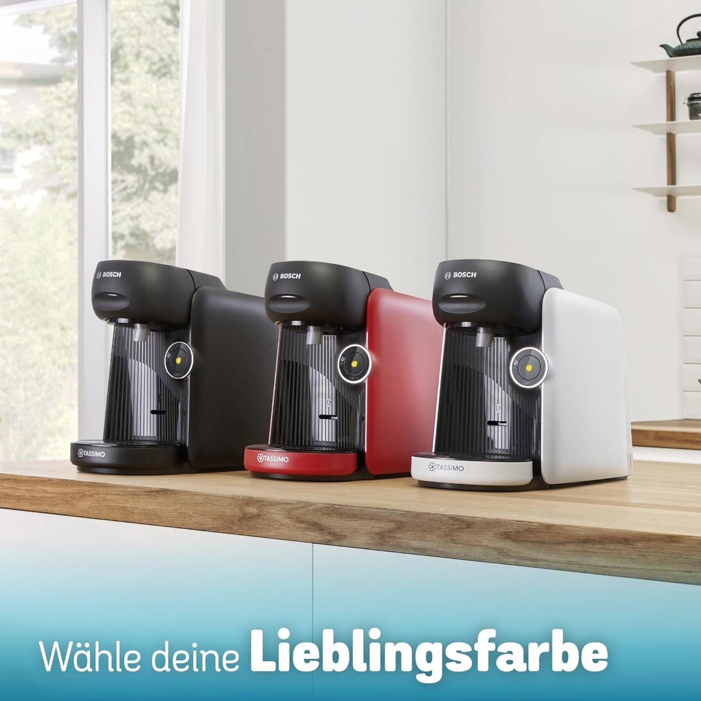 Bosch Tassimo finesse TAS162E kapsel espressomaskine, 70 drinks, mere intens kaffe med et tryk på en knap, automatisk sluk, bæredygtig, perfekt dosering, 1400 W, sort/sort