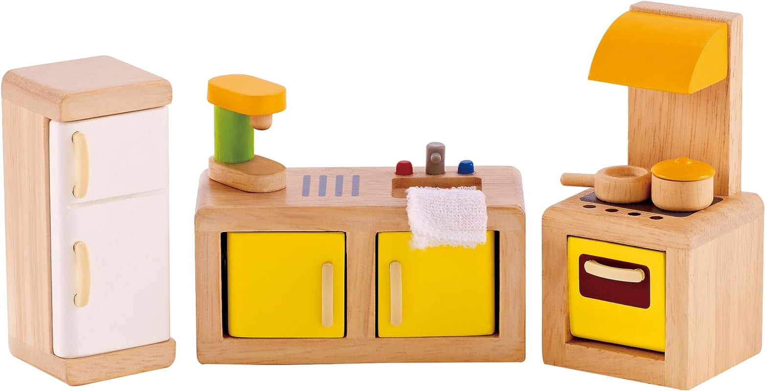 Hape E3459 - Barneværelse, små Dukkehuse Naty Shop Køkken