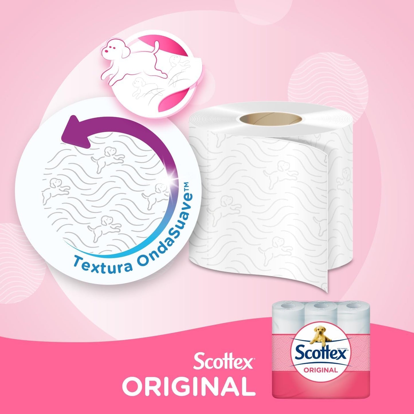 Toiletpapir Original, 128 hvide ruller