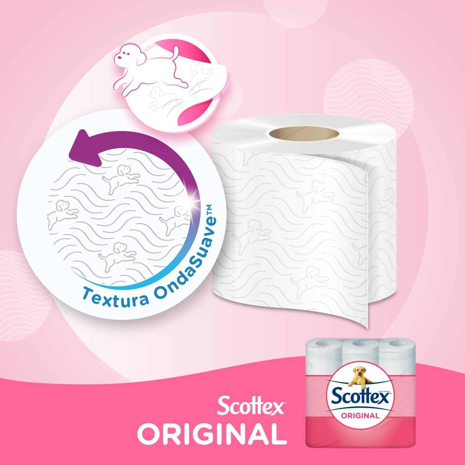 Toiletpapir Original, 128 hvide ruller