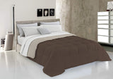 Italiensk sengetøj, vinterdyne, taupe/creme, 250X200Cm Naty Shop dyner og dyner Brun/cremefarvet 150X200Cm