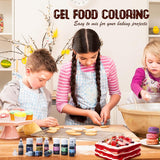 Gel-madfarve - højkoncentreret gel-madfarve til kager, bagning, påskeæg, drikkevarer - Sukkerfri madfarve til fondant, glasur, slim, kagepynt (rød fløjl, 150 g)