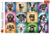 Jigsaw Puzzle - "1000" - Sjove hundeportrætter Puzzle Naty Shop