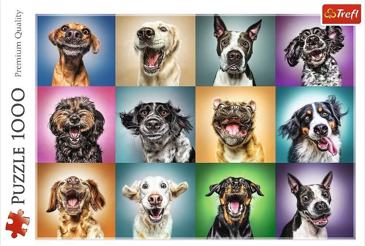 Jigsaw Puzzle - "1000" - Sjove hundeportrætter Puzzle Naty Shop