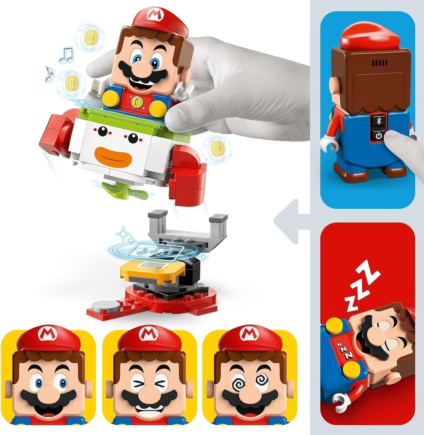 LEGO Super Mario Adventure med interaktiv Mario, Junior klovnevognssæt, Toy Yoshi, Nintendo-gave til drenge, piger og spillere fra 6 år og opefter 71439 byggesæt Besuche den LEGO-Store