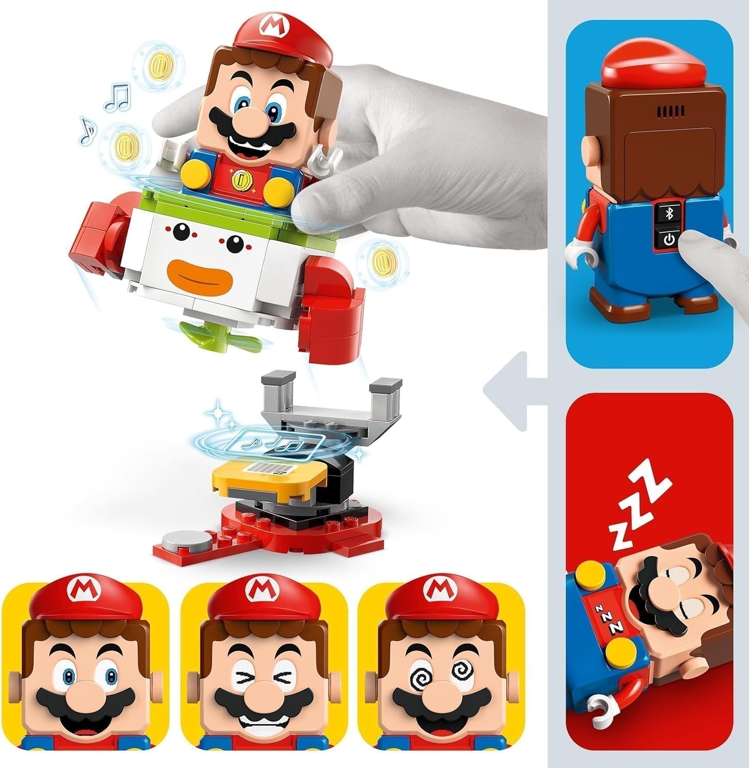 LEGO Super Mario Adventure med interaktiv Mario, Junior klovnevognssæt, Toy Yoshi, Nintendo-gave til drenge, piger og spillere fra 6 år og opefter 71439 byggesæt Besuche den LEGO-Store