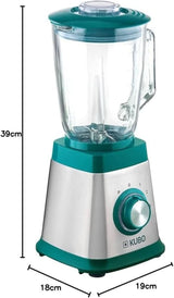 Blander Aus Glas, 1000 W, 4 Geschwindigkeiten, 1,5 L, 6 Klingen Aus Edelstahl, Eiswürfelfunktion Køkken Naty Shop