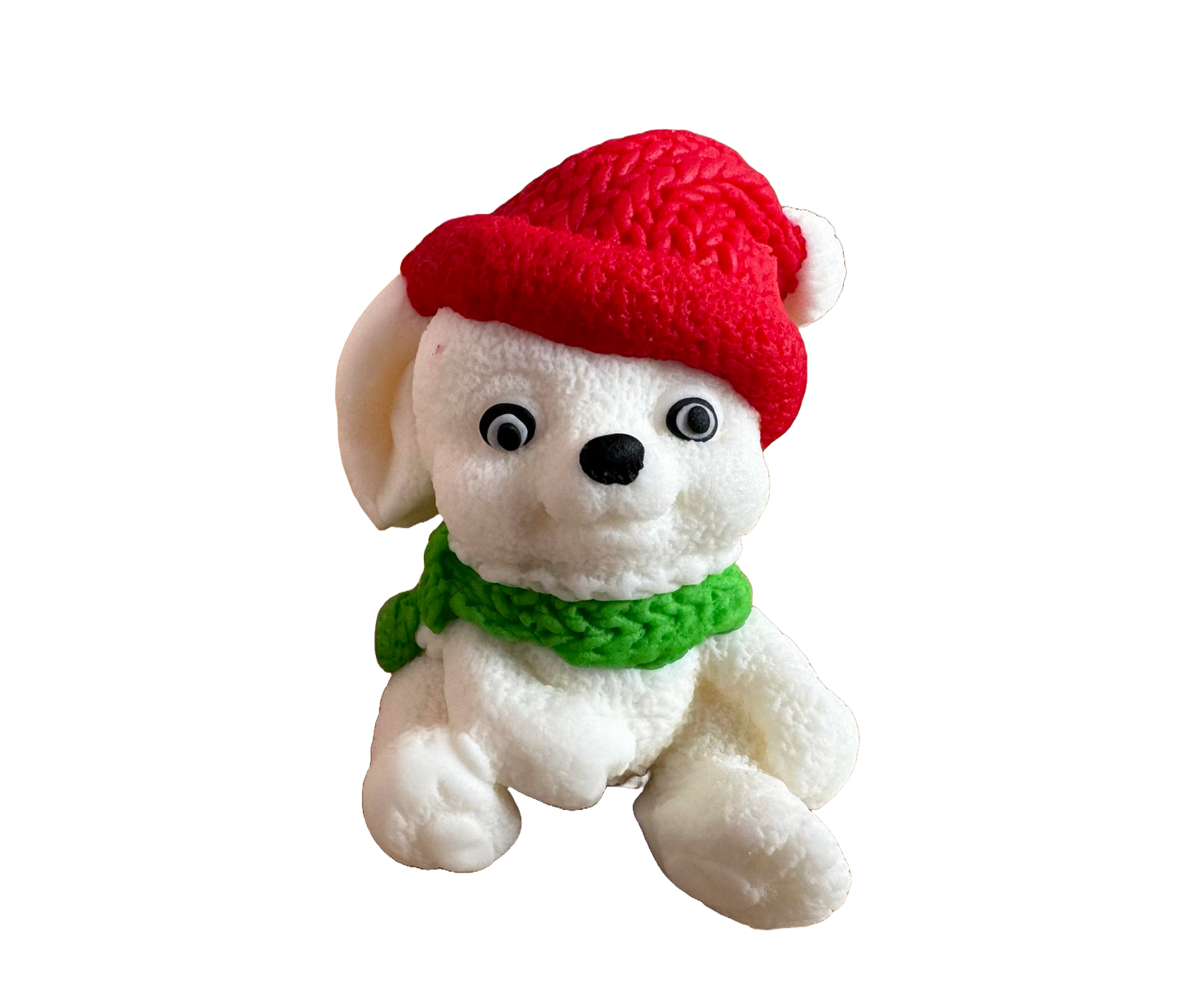 Spiselig sukkerpasta dekoration, Christmas Bunny Sugar Paste Decorations Naty Shop