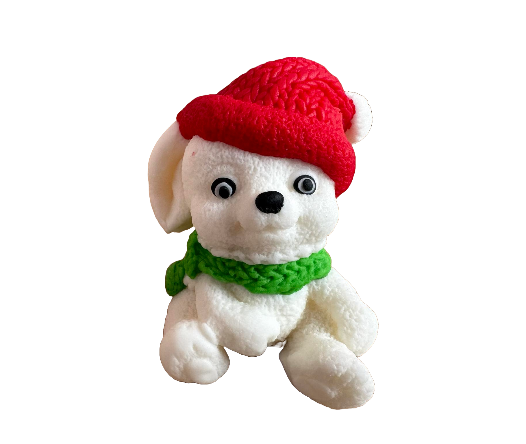 Spiselig sukkerpasta dekoration, Christmas Bunny Sugar Paste Decorations Naty Shop