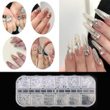 Nail Art Strasssteine ​​1 Schachtel, Nail Charms, 12 Typen Weiße Perlen Für Nägel, Flatback Rhinestones, Klein Edelstahl-Perlen, Nagel Deko, Nagel Zubehör