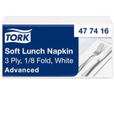 Tork Linstyle 509542 sorte cocktailservietter, 1/4 fold, 1 lag, 23,8 x 23,8 cm, 1 x 100 servietter