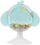 Chicco måltidsgavesæt Dou Dou, hagesmæksæt, højstolslegetøj med sugekop i form af en sød kylling, med to farverige rangler, let at fange fra 6 måneder Baby Toys Naty Shop