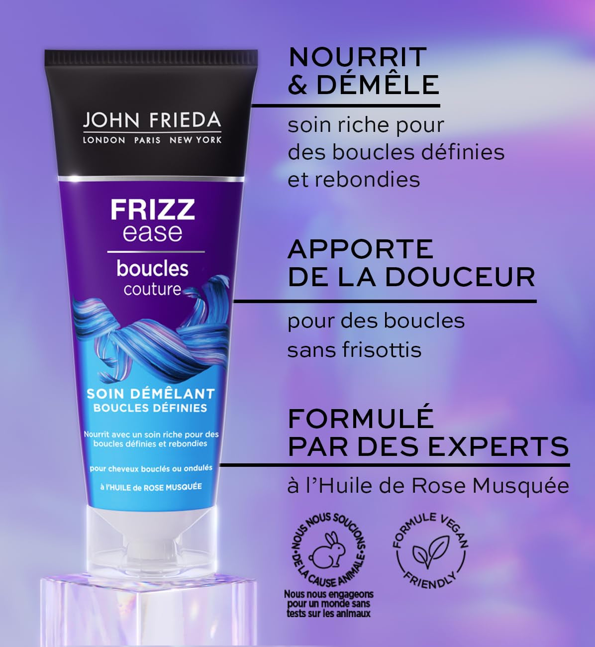 John Frieda Frizz Ease hårbalsam til udfiltring af hår, 250 ml håraffiltringsprodukter Naty Shop