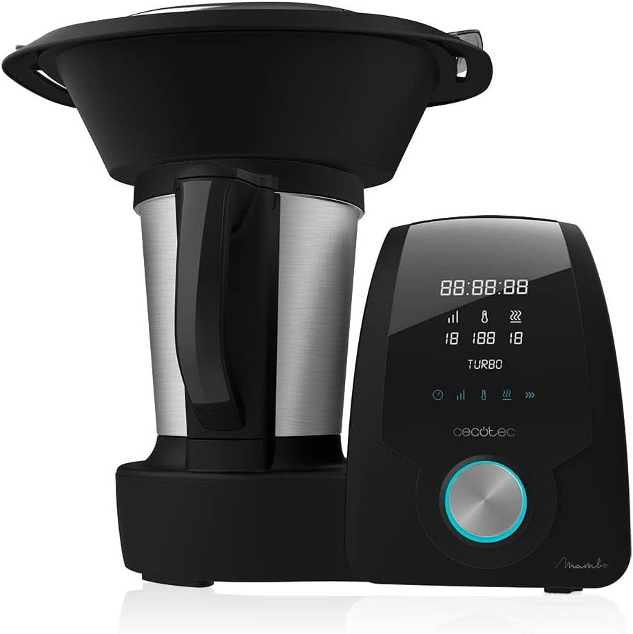 Cecotec Mambo 6090 Multifunktions-Küchenmaschine, 1700 W, 23 Funktioner, Krug Mit Fassungsvermögen 3,3 L, 3 Teller Gleichzeit, 10 Geschwindigkeitsstufen, Timer Køkken Robotter og Blandere Naty Shop