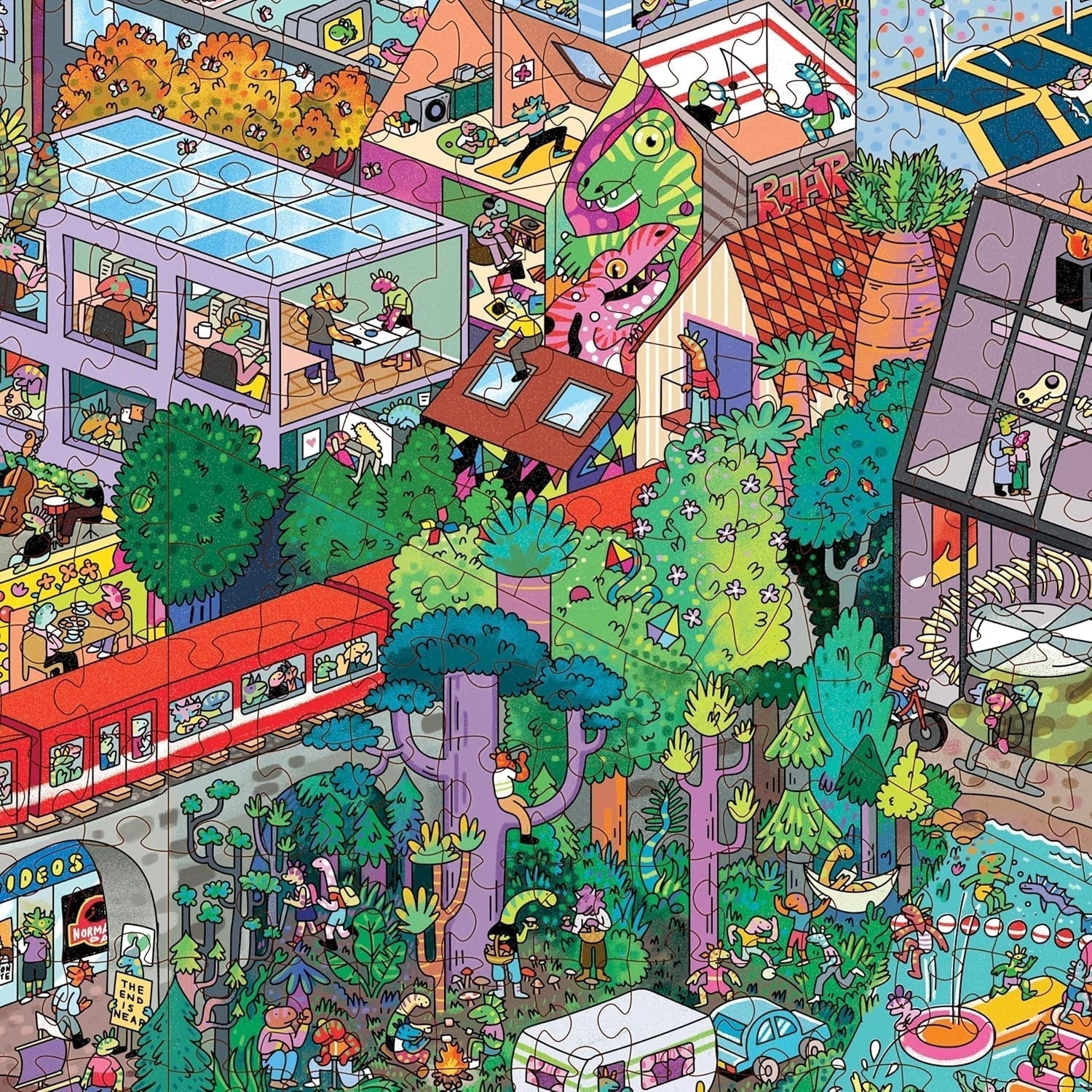 Big Rockstadt - 1000 brikker af The Magic Puzzle Company - Series Four Puzzle Naty Shop