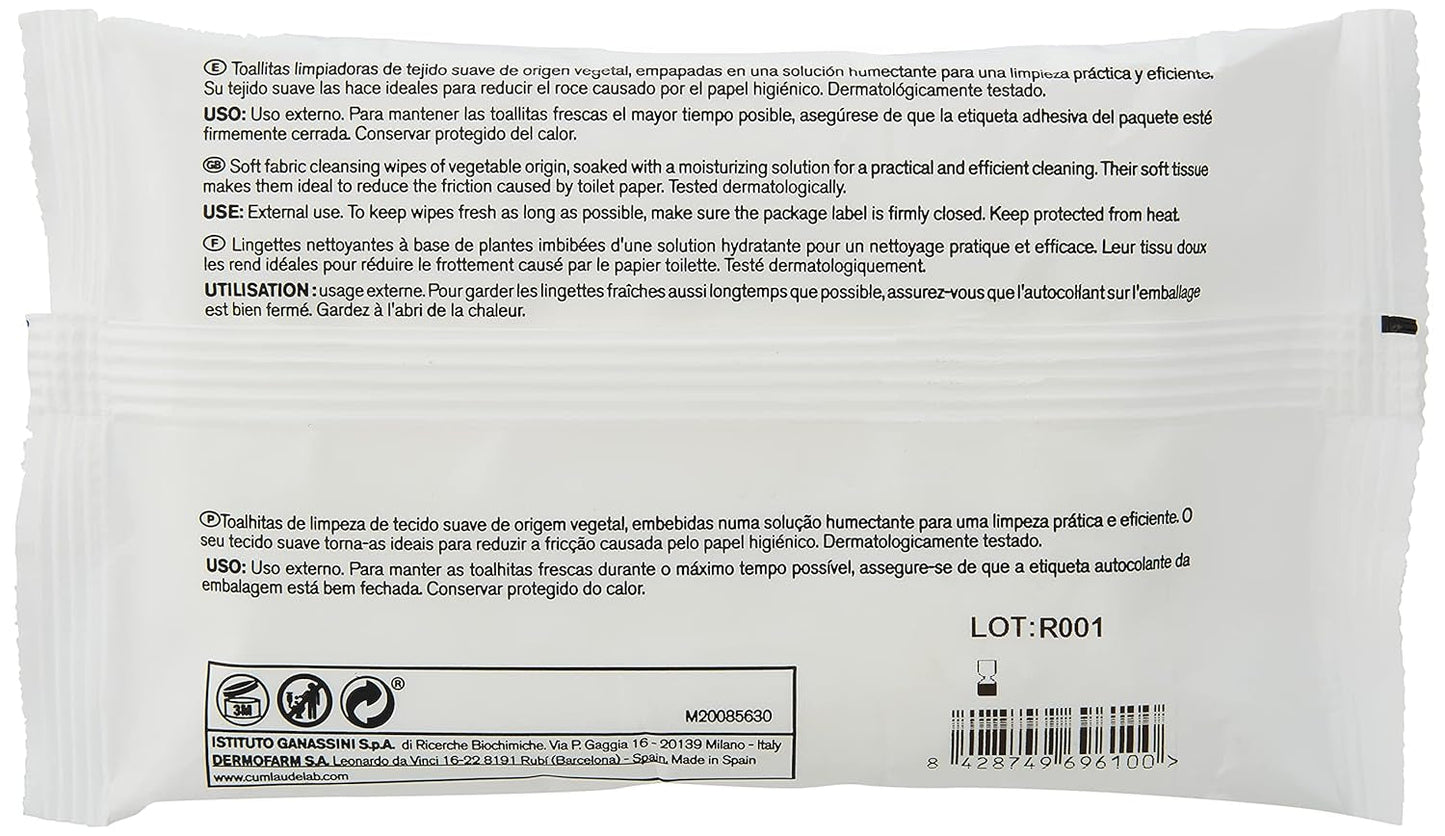 Lab - Perianalservietter, Vådrengøringsservietter til perianal hygiejne, Provitamin B5, fugtgivende, hypoallergen, parabener og alkoholfri, dermatologisk testet - 15 stk.