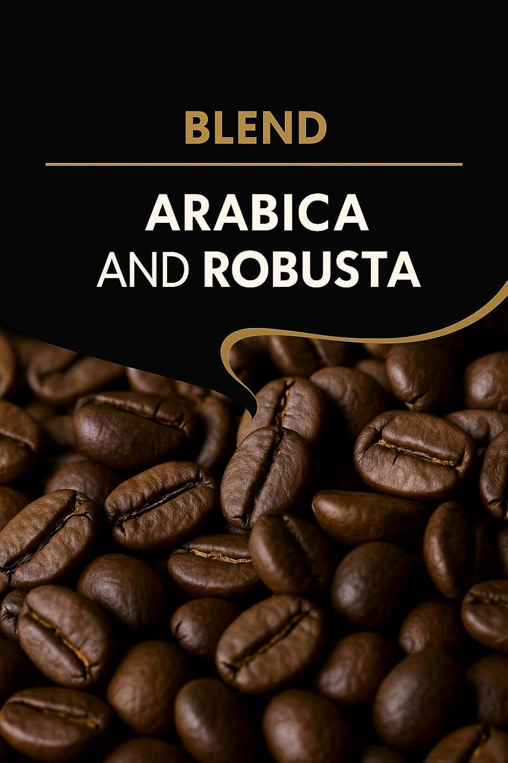 Kaffebønner 1 kg – Arabica og Robusta espressobønner af høj kvalitet, håndristet over brænde for en rig og aromatisk kaffeoplevelse med hele bønne
