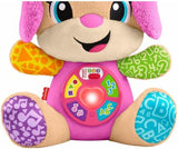 Fisher-Price Laugh & Learn JFD35 Blødt legetøj med Smart Stages Musikalsk læringslegetøj til babyer fra 6 måneder, flersproget version: italiensk, spansk, portugisisk, engelsk, JFD35 Babylegetøj Naty Shop