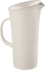 Guzzini - Tierra, Karaffel med låg - Mælkehvid, 18,7 x 13,4 x 10 x h26,9 cm | 1800 cc - 181701156, Bianco