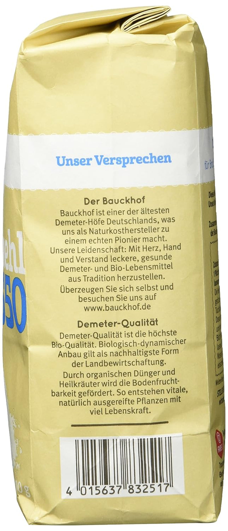 Hvedemel Hof type 550 Demeter, 1 kg