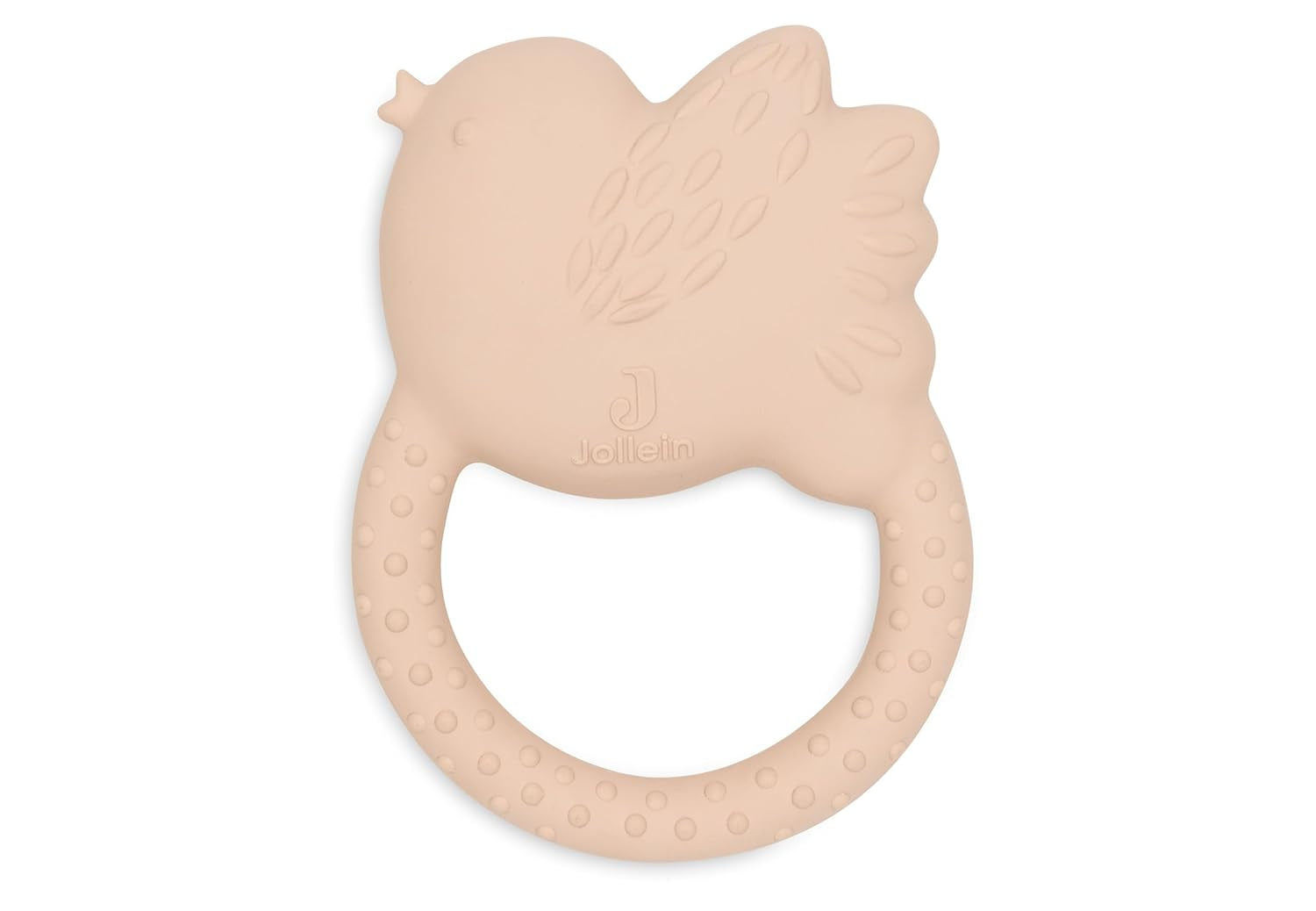 Jollein Natural Rubber Baby Bringning - Smukke Fugle - Baby Bringning - Bringehjælp - Harmløs og BPA Fri - Baby Legetøj
