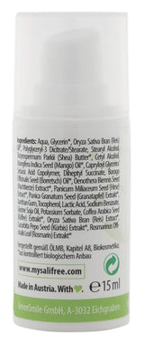 Mysalifree BIO EYE BALM, intensiv anti-rynke øjencreme til følsom hud, med granatæble og okker, 15 ml Cosmetics and Beauty Naty Shop