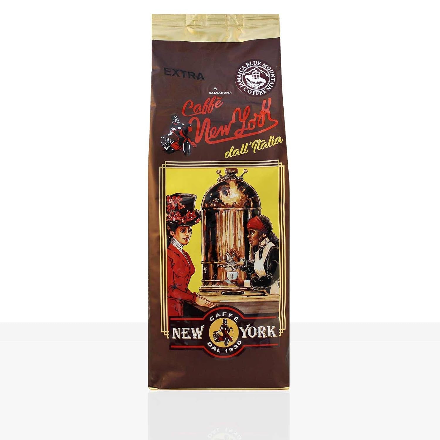 New York Caffe Extra 12 kaffebønner x 1 kg, 100 % Arabica med Jamaica Blue Mountain