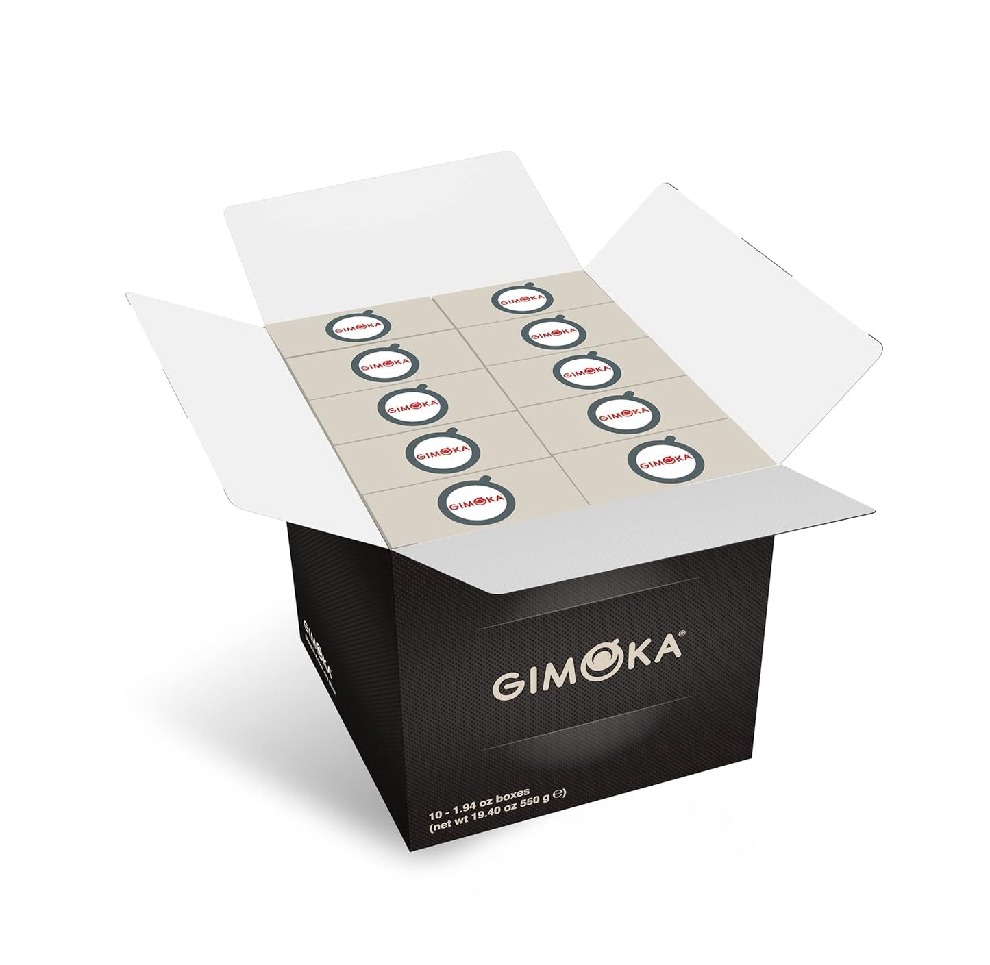 Gimoka Kaffeekapseln Espresso Deciso, Intensität 13/13-100 Kapsel - Kompatibel med Nespresso* Haushalts-Espressomaschinen - 100 Stück (10 x 10 Getränke) - Hergestellt i Italien