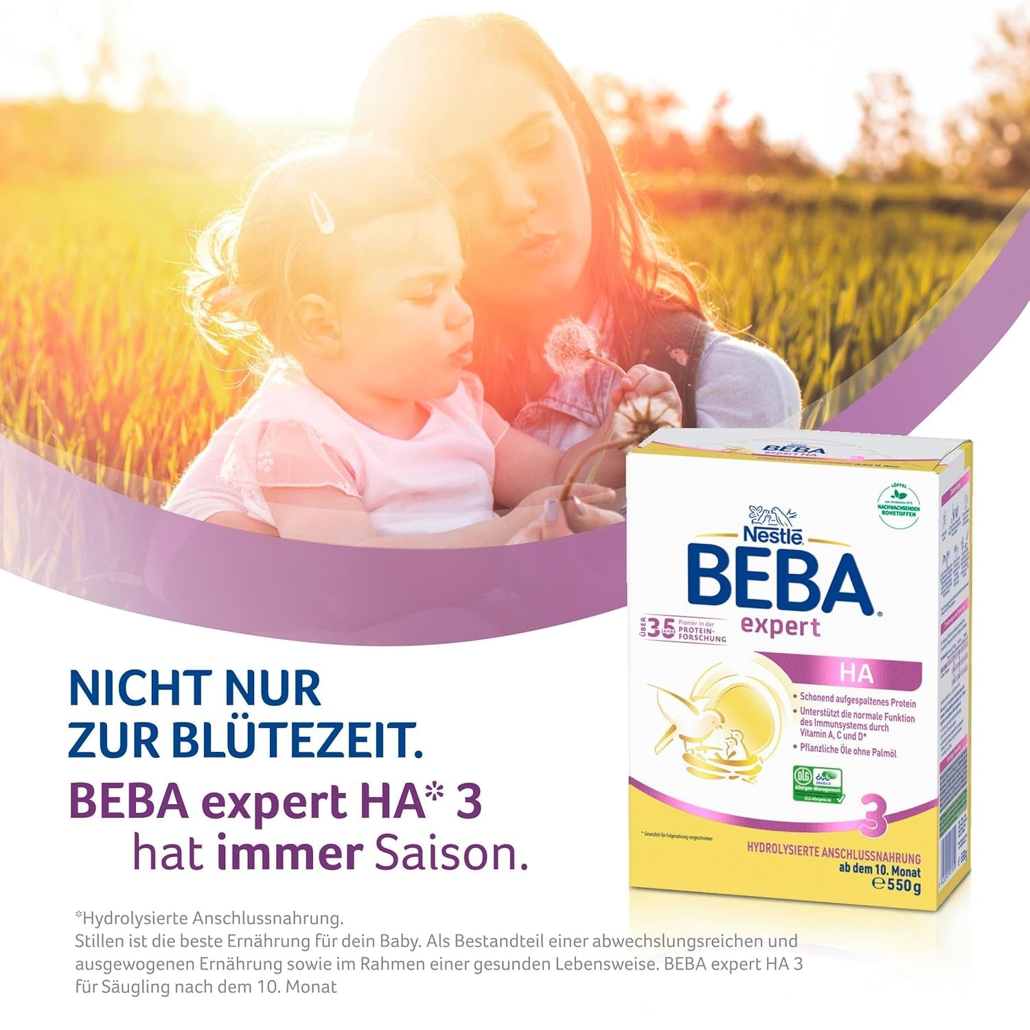 BEBA expert HA 3 Hydrolyseret fortsættelsesformel, fra 10 måneder, 1 pakke (1 x 550 g)
