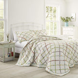Laura Ashley Home Rüschen Garden Collection quilt, 100% bomuld, Ultra blød, Til alle årstider, Vendbar, Elegant, Dobbeltseng, Cremefarvet (197783) Dyner og dyner Naty Shop Twin